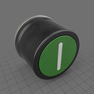 Green button with white line