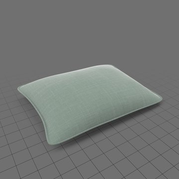 Green rectangle pillow