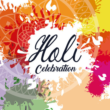 Holi celebration design icon vector illustration graphic design