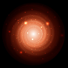 Spiral background. Space concept. Vector illustration