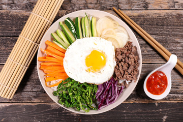 bibimbap, korean food
