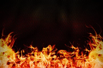 Crédence de cuisine en verre imprimé Flamme Fond abstrait feu flamme rock