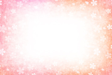 桜　春　和紙　背景