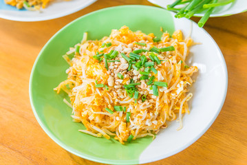 Thai food Pad thai , Stir fry is noodle food Thai traditional style (Thailand's national dishes).