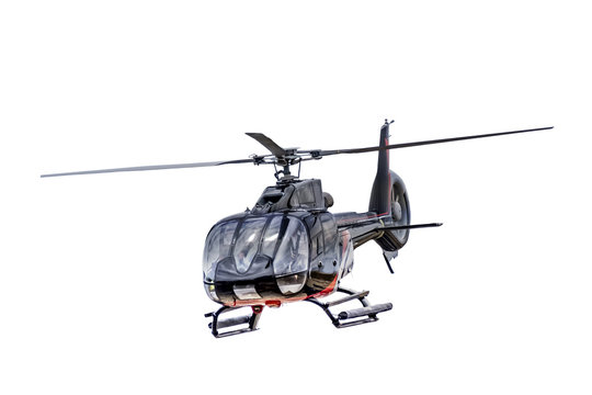 Fototapeta Front view helicopter isolated