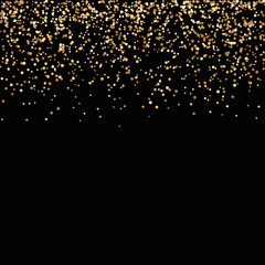 Vector luxury black background with gold sparklers Vector eps10