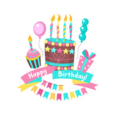 Happy birthday. The cakes and pastries