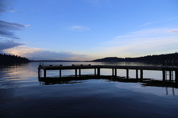 Naklejka premium lake