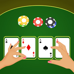 illustration of poker