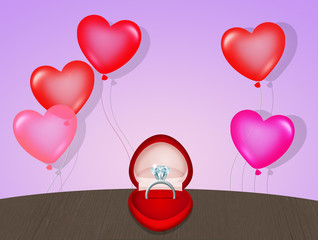 diamond ring for Valentines day