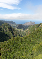 Obraz premium Viewpoint over the north coast of Madeira, Portugal