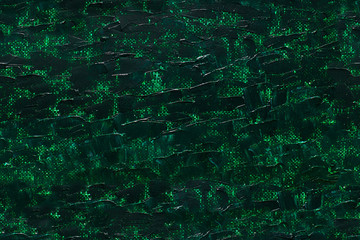 Seamless abstract dark green oil paint texture on canvas