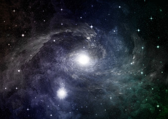 Fototapeta premium galaxy in a free space