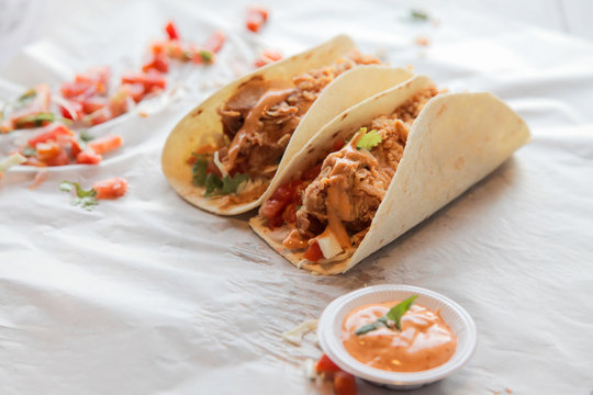 Mexican Fried Chicken Tacos