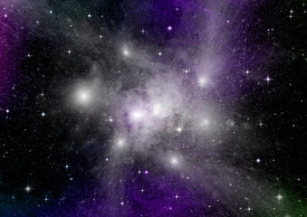 Fototapeta premium galaxy in a free space