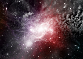 galaxy in a free space