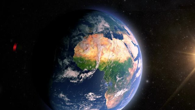 Africa, Earth Globe, View From Space