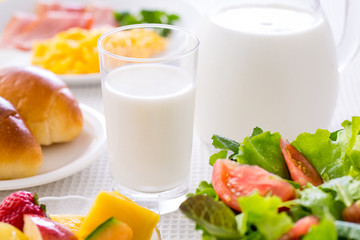 朝食~牛乳