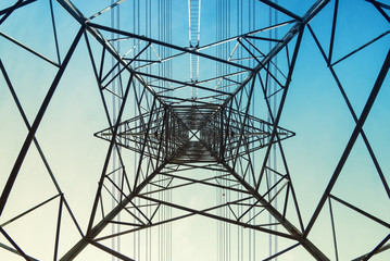 High voltage post Power line High voltage tower Industry background