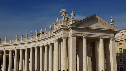 The view of St Peter Basilica , Rome, Vatican, Italy.