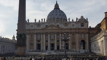 The view of St Peter Basilica , Rome, Vatican, Italy.