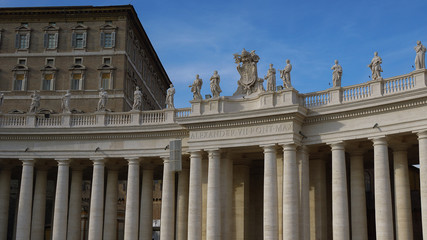 The view of St Peter Basilica , Rome, Vatican, Italy.
