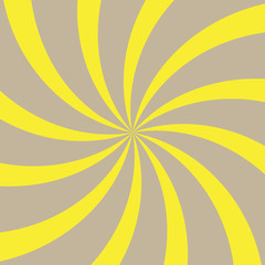 Abstract light yellow and red rays background. Vector.