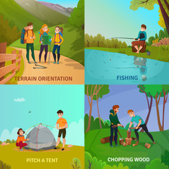 Camping People Design Concept