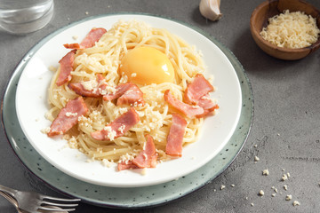 Spaghetti carbonara pasta
