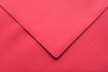 red empty envelope macro background