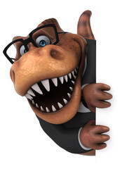 Fun Trex - 3D Illustration © Julien Tromeur