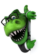 Fun Trex - 3D Illustration © Julien Tromeur