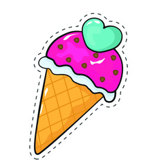 ice cream cone sticker