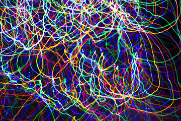 multicolored motion blurred lights pattern