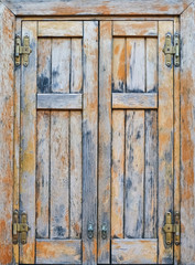 Obraz na płótnie Canvas Closed wooden window