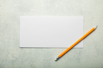 Vintage romantic letter on a white background.