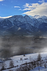 Smog hovering over the zakopane city © ambrozinio