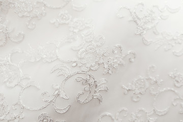White lace texture close up