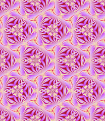 Seamless, abstract and geometrical vintage wall-paper, pink