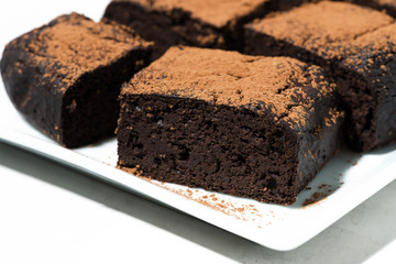 dessert - pieces of chocolate brownies