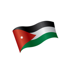 Obraz premium Jordan flag, vector illustration