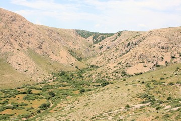 hiking in Baska, island Krk, Croatia