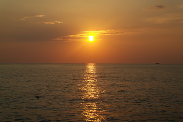 sea summer sun sunset evening