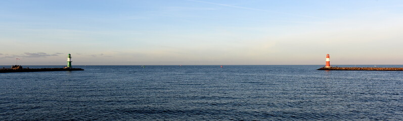 Rostock Warnemünde Einfahrt Seekanal