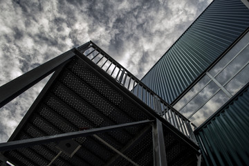 Architecture and clouds in the sky