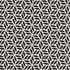 Vector seamless stripes pattern. Modern stylish texture with monochrome trellis. Repeating geometric hexagonal grid. Simple lattice design.
