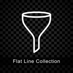 funnel icon on checkered background