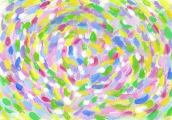 Fototapeta na wymiar Colorful abstract painted background drawn by acrylic paints