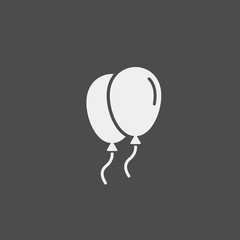 Balloon flat vector icon