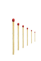 Match isolated on white background.